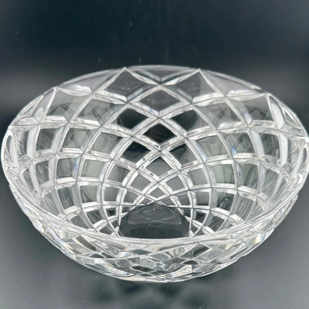 Tiffany & Co Joseph Reidel Diamond Cut Crystal Bowl